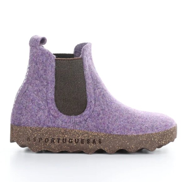 NEW ASPORTUGUESAS Made In Portugal Caia Pull On Boots Purple for women 663tn - Picture 1 of 9